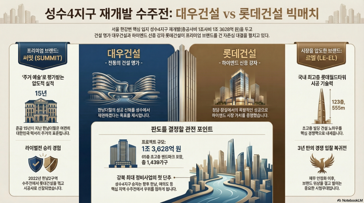 대우·롯데 2파전 유력 … 성수4지구 재개발 관전 포인트는?