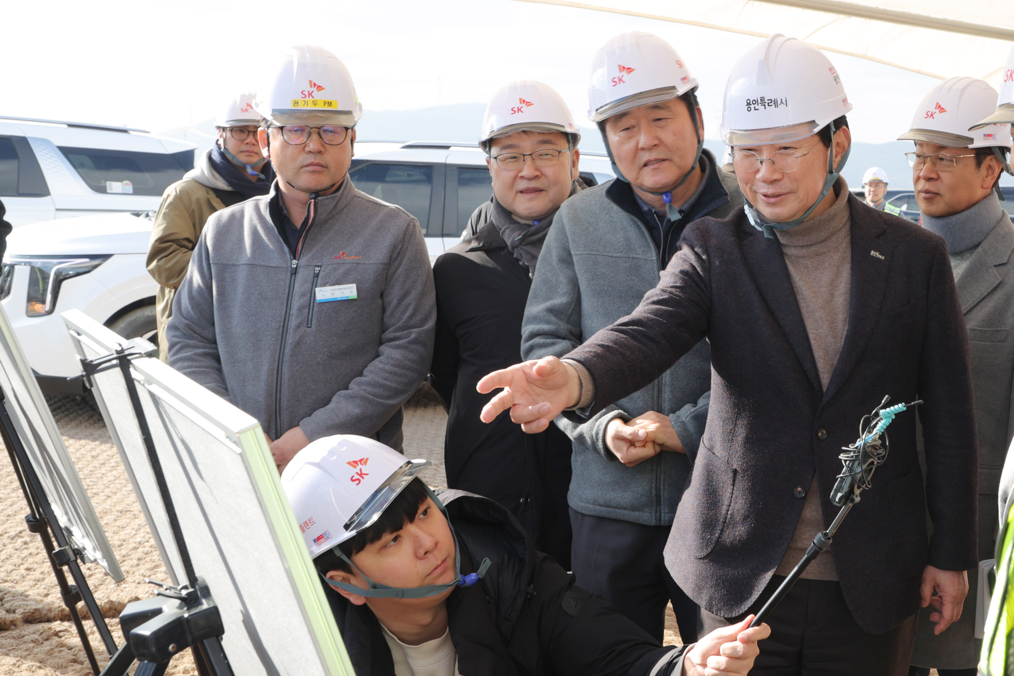 이상일 용인특례시장이 9일 '용인반도체클러스터 일반산업단지' 현장 방문