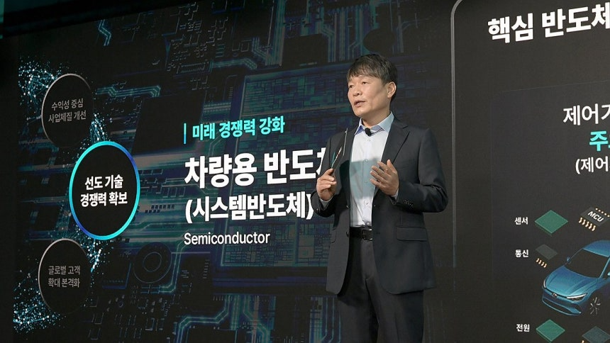 2025 CEO 인베스터 데이에서 발언하는 이규석 현대모비스 사장
