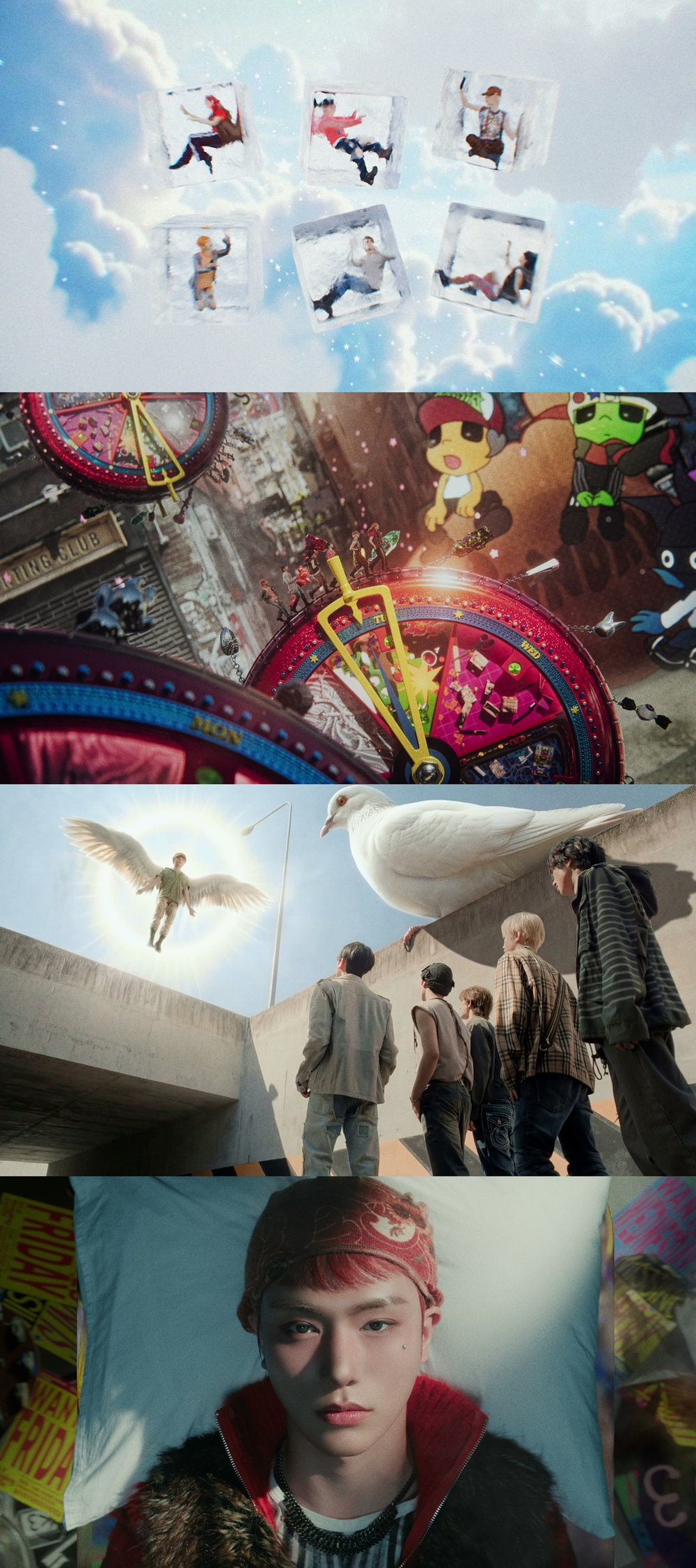 데일리:디렉션, 타이틀곡 'ROOMBADOOMBA' 뮤비 티저 추가 공개...초현실... - 뉴스 썸네일 이미지