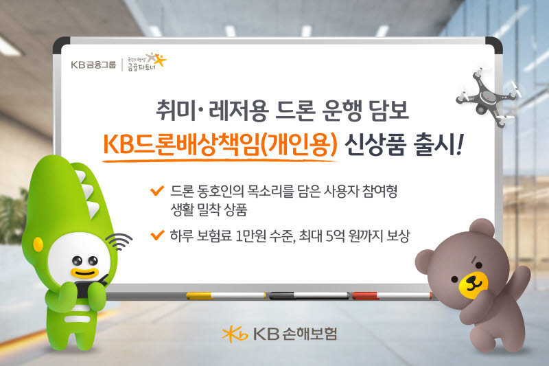 KB손보, 개인용 드론보험 출시...올해 고객 관심 정보량 4%↑ - 뉴스 썸네일 이미지