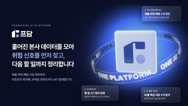 엠에스벤터, 프랜차이즈 본사용 '프담 AI' 새 버전 출시 - 뉴스 썸네일 이미지