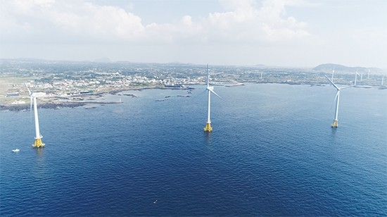 해상풍력단지 모습.(사진=한국에너지공단 제공)