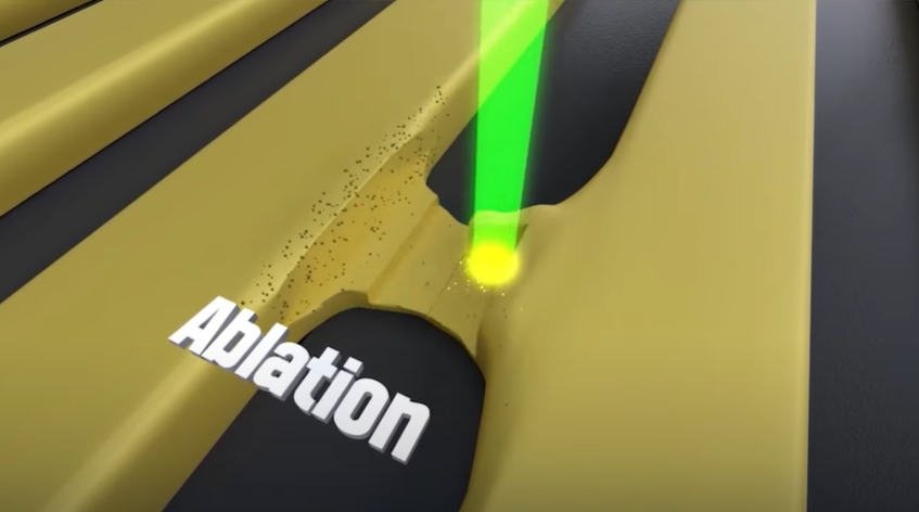 기가비스의 AOR 제품이 구리 쇼트 불량을 해결하는 모습.(사진=기가비스 제공)