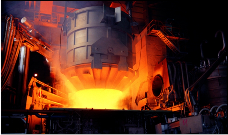 현대제철 당진제철소의 전기로.(사진=현대제철 제공)