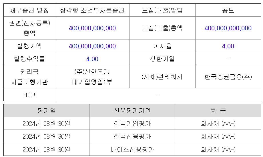 발행현황(자료=금융감독원 전자공시시스템)
