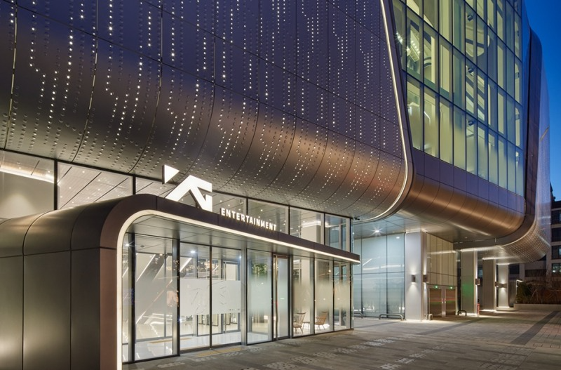 마포구 합정동 와이지엔터테이먼트 신사옥 전경(사진=와이지엔터)