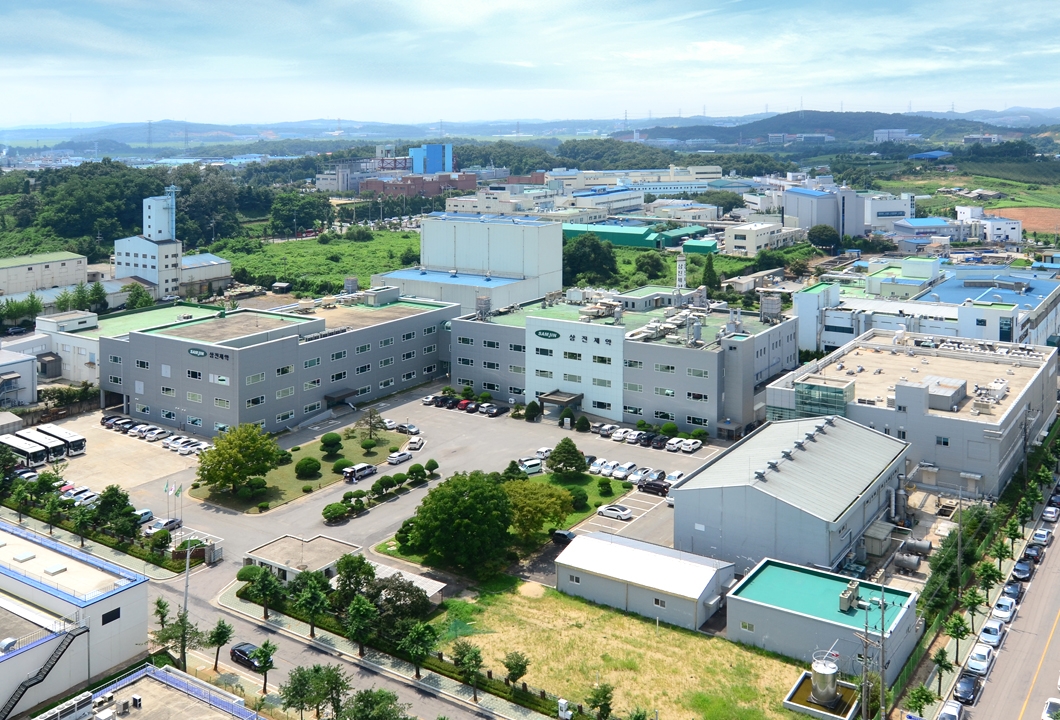 삼진제약 충북 오송공장 전경(사진=삼진제약 제공)