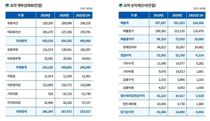 주요 재무현황, 자료=아이티엠반도체 IR자료