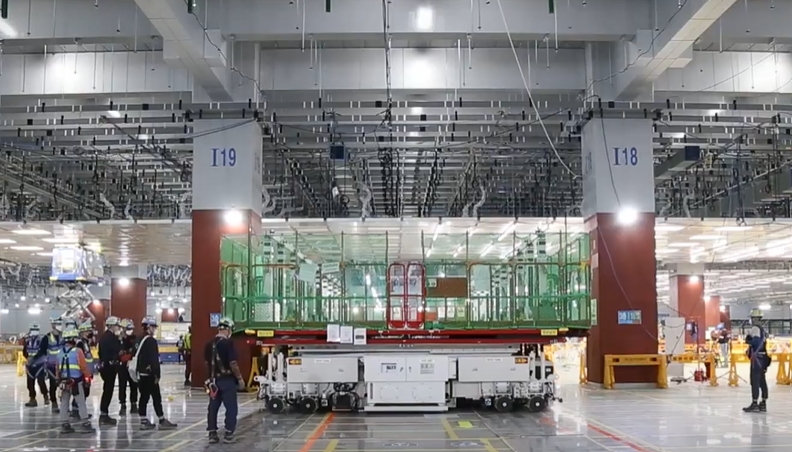 반도체 클린룸을 제작 중인 원방테크 아산 제1공장.(사진=더넥스트뉴스)